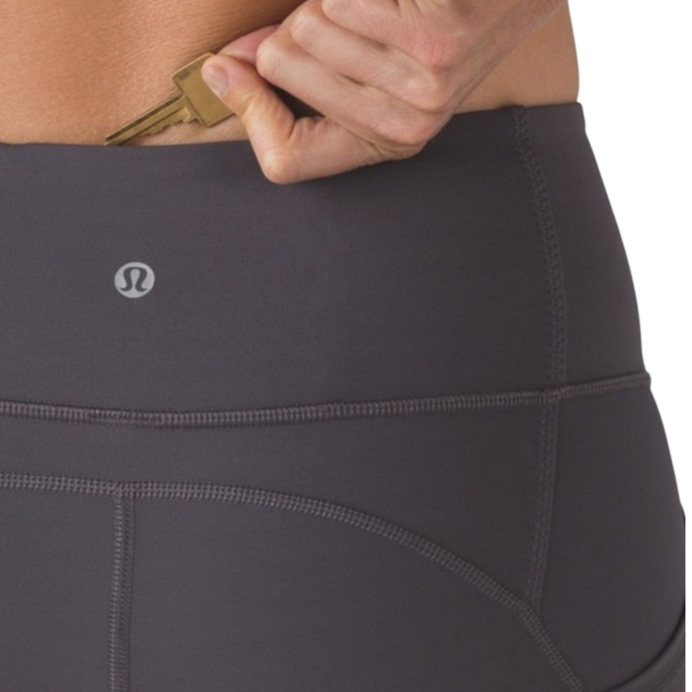 Lululemon All The Right Places Crop II (23") Dark Carbon Size 6 - Picture 4 of 10